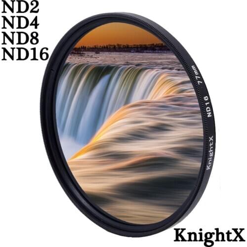 KnightX ND FILTER ND4 ND8 ND16 For canon nikon d80 700d light d5100 60d Camera Lens 49mm 52mm 55mm 58mm 62mm 67mm 72mm 77mm