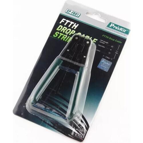 ProsKit CP-FB01 FTTH Drop Cable Stripper Hand Tool Fiber Optic Wire Stripper Ftth Stripping Tool for flat cable Electronic Tool