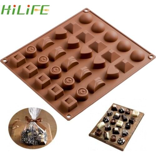 HILIFE Baking Tools Silicone Candy Cookie Fondant Mold Ice Cube Mould Cake Decoration Numbers Fruit Chocolate Mold Cake Mold