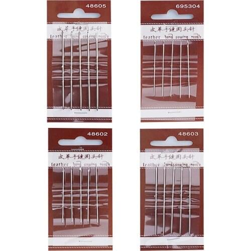 Large-Eye Blunt Needles Stainless Steel Yarn Knitting Sewing Crafting Knitting Weaving Stringing Round-pointed Hand Sewing Blunt