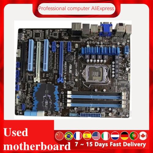 For ASUS P8Z77-V LE PLUS Computer Motherboard LGA 1155 DDR3 For Intel Z77 P8Z77 Desktop Mainboard SATA II PCI-E X16 Used