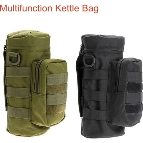 Multifunction Outdoor Camping Hunting Pouch Bottle Tactical Bag Pocket Cycling Water Holder Molle System Kettle Pouch Pocket