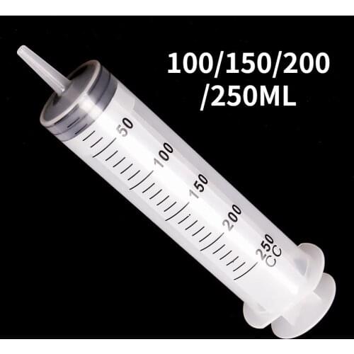Large Capacity Syringe Reusable Pump Measuring With 1m Tube Feeding Ink 100ml 150ml 200ml 250ml