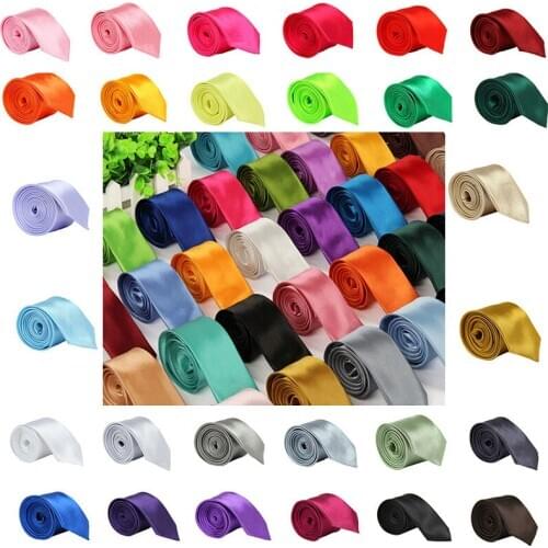 MENS ADULT Accessories NEW Ties Neck Tie Fashion Wholesale Neckties Color 5cm Tie Solid Cravat Gift Party Shirt CB33