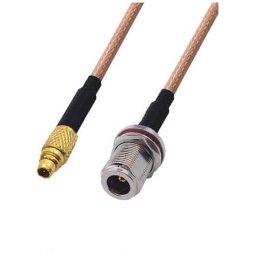 N Female Bulkhead to MMCX Male Connector Pigtail Jumper RG316 Cable 50 ohm