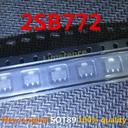 20PCS B772 SOT89 2SB772 SOT-89 3A/30V 772 SMD New and Original IC Chipset