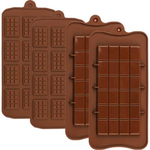 New Silicone Chocolate Mold 3D Shapes Mold Fun Baking Tools For Jelly Candy Numbers Fruit Cake Kitchen Gadgets DIY Homemade