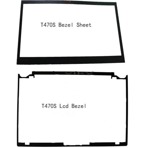 New Lenovo ThinkPad T470S LCD Front Bezel & Sheet W/Cam Bezel Sticker 01ER096