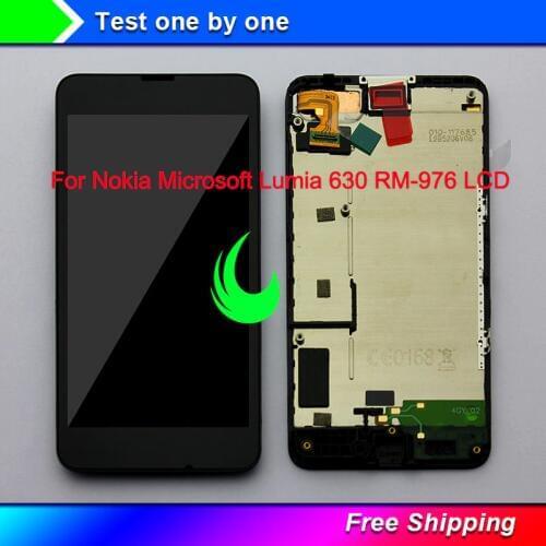 Original Display For Nokia Microsoft Lumia 630 635 LCD Touch Screen Digitizer Assembly with Frame For NOKIA 635 630 LCD Display