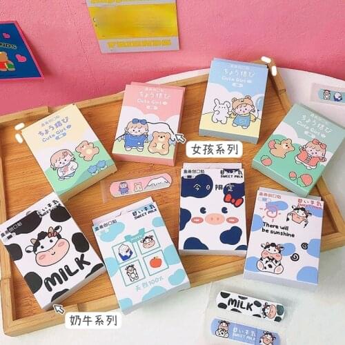20pcs/box Waterproof Cute Cartoon Girls Band Aid Hemostasis Adhesive Bandages First Aid Emergency Kit for Kids Children