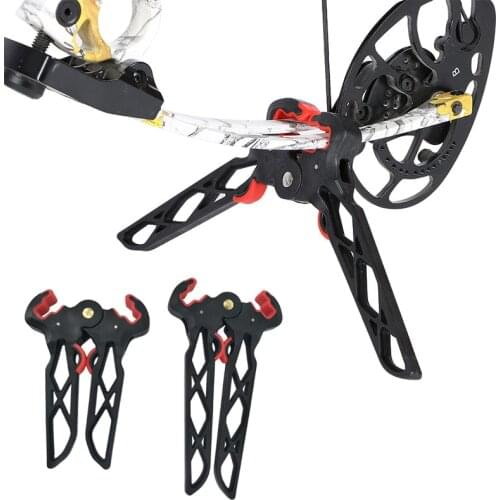 Rubber Horoscope Bow Frame Portable Folding Compound Bow Stand Holder Rack Bracket Archery Holder Kick Stand Accessories