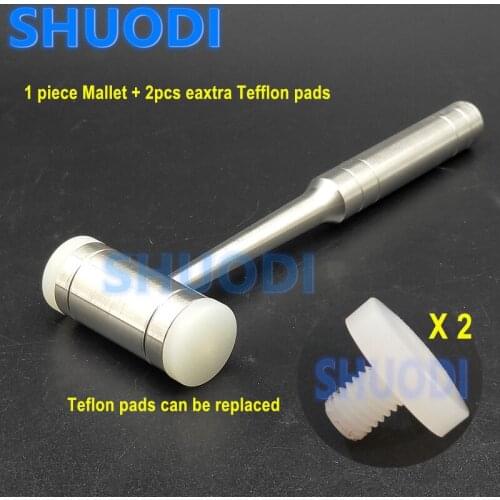 Dental Bone Mallet Hammer with Replaceable Pad Bone Surgical Extraction Tool Pads Inserts Multi Purpose Dental Implant