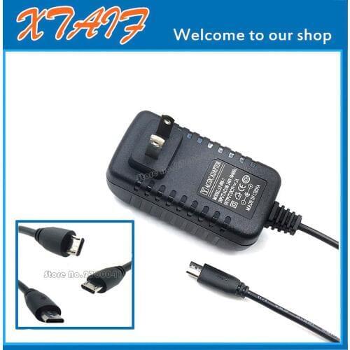 BLK MICRO USB Universal US EU Plug Power Adapter AC Charger 5V 2A For Android Tablet PC