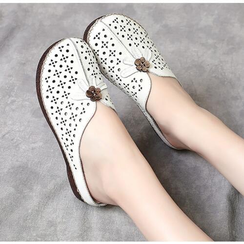 Womens Platform Flat With Slippers For Women Wrap Toe Hollow Out Shoes Woman Summer Slides Female Solid Outside Indoor Footwear