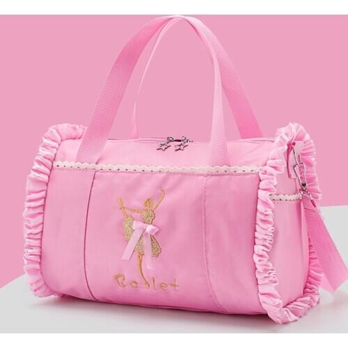 Girl Ballet Dance Handbags Large Capacity Waterproof Lace Tutu Bags Children Ballet Dancing Yoga Package 3 Color