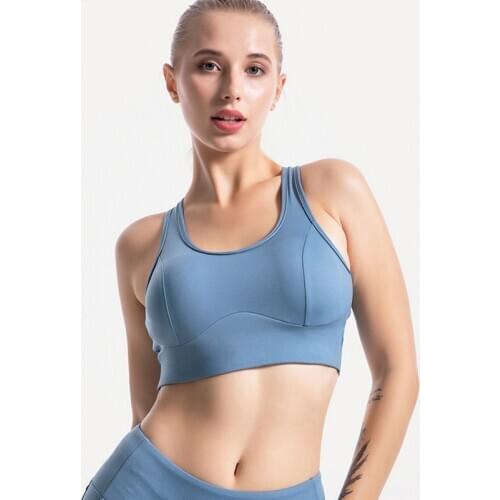 Naked-Feel Women Sports Bras Push Up Yoga Workout Gym Bras Crop Tops with Removable Pads Running Bras for Women Soft Sexy 2020