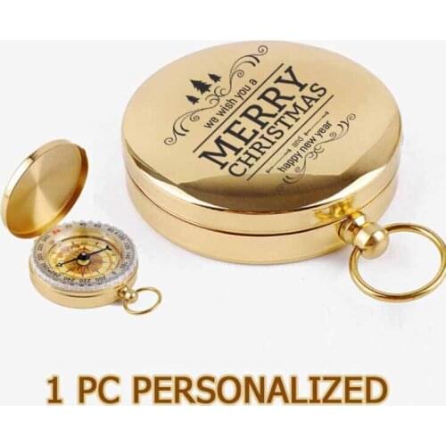 1pc Cusotmized Engrave Compass For Son Dropshipping Personalized Christmas Gifts Navigator Functional Compass 2021 ZNZ018