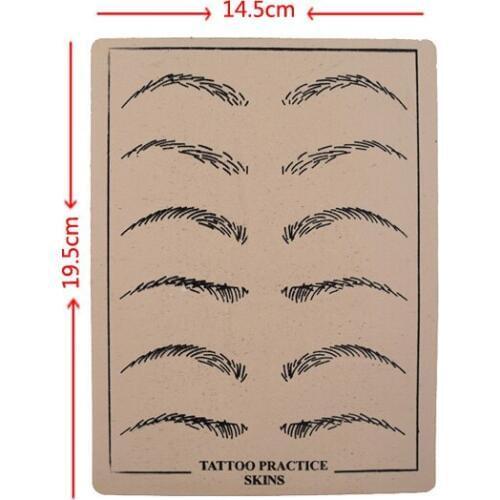10pcs Rubber Professional Permanent Makeup Eyebrow Durable Tattoo Practice Skin For Tattoo Artist Starter High Quality