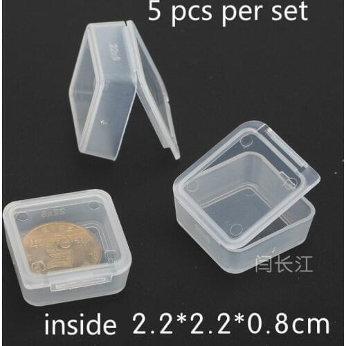 5 Pcs The Plastic Box Chip Box Storage Box Cover Mini Box Z2208