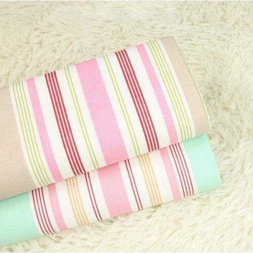 50*140cm Needlework The Cloth Fabric Tissues Knitted For Sewing Cache Fabrics For Patchwork Flowers Cotton Stripe D30