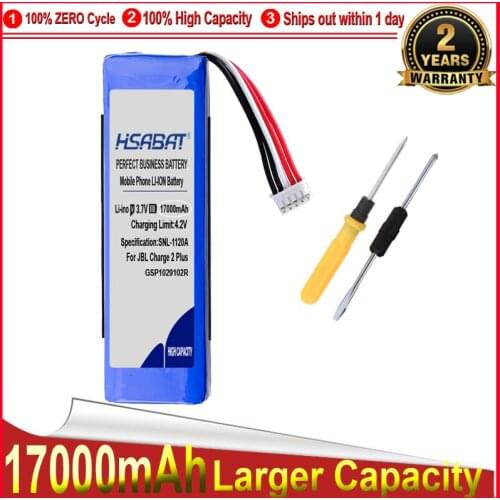 HSABAT 0 Cycle 12300mAh GSP1029102R Battery for JBL Charge 2 Plus,Charge 2+,charge 3 2015 Version P763098 Accumulator