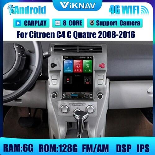 2 din 10.5inch Android car Radio DVD Multimedia for Citroen C4 C Quatre 2008-2016 Car navi GPS Navigation Video Player