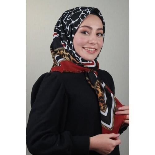 BONJELA PATTERNED COTON SCARF-DESEN-65-RENK-15