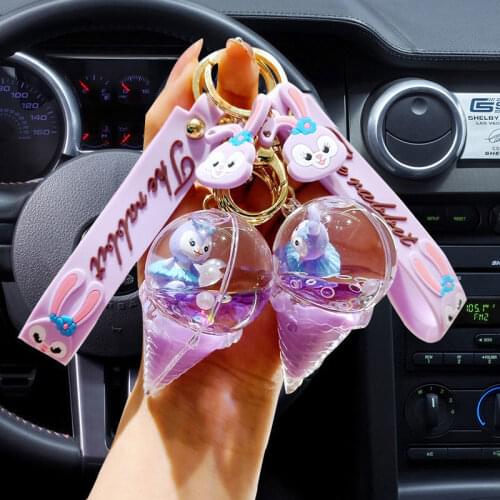 Disney Stella Lou Keychains Cute Cartoon Key Ring Baby Boy Girl Key Rings Women Lovely Bag Key Chain Kawaii New Key Accessories