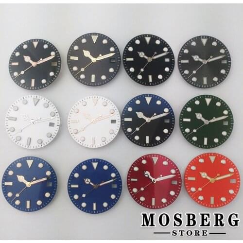 28.5mm Sterile Round Watch Dial Date Window With Watch Hands For NH35 NH36 ETA 2824 2836 Miyota8215 8205 DG2813 3804 Movement