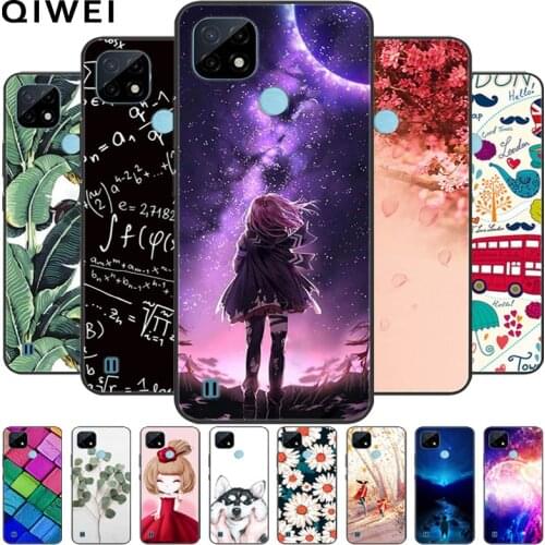 For OPPO Realme C21 Case Cartoon Painted Soft Silicone Back Cover For Realme C21Y C21 6.5'' Phone Cases RealmeC21 C 21 Y C 21Y