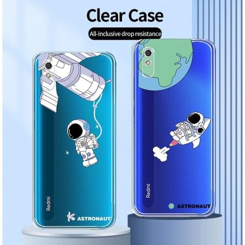 For Xiaomi Redmi 9A Case Transparent Case For Redmi 9AT Clear Soft Protective Cover For Redmi 9A 9AT Cartoon Phone Shell Fundas