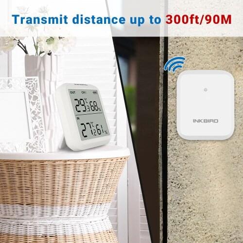 Inkbird Digital Hygrometer weather station ITH-20R White Digital Room Thermometer Hygrometer Temperature Humidity Monitor