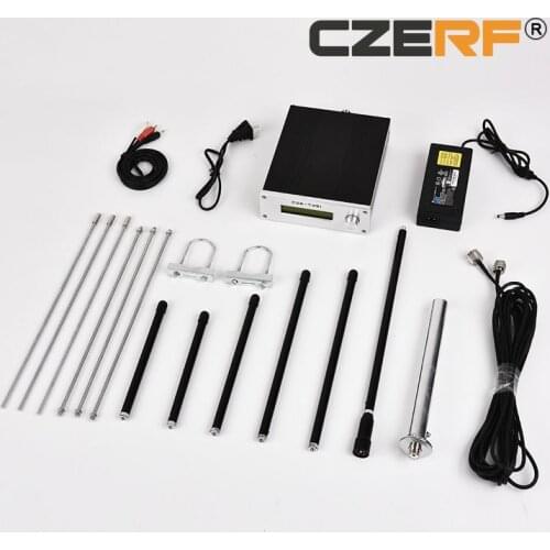 Free shipping CZE-T251 25w 25w Fm Transmitter Broadcast 0-25w Power Adjustable 87-108mhz 1/4 Wave Antenna Nj Kit