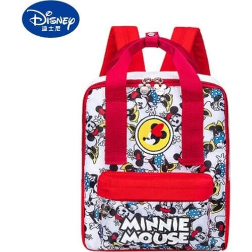 Disney Mickey Minnie childrens backpack cartoon school bag boy and girl anti-lost backpack 1-5 years old fashion school bag