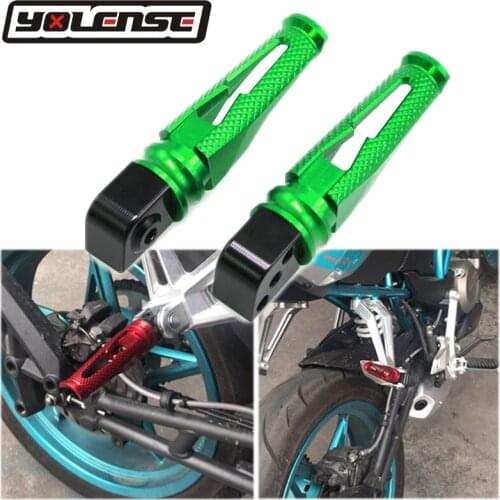 For KAWASAKI ZX-10R ZX-6R ZX636 ZX-9R ZX-12R ZX-14R ZZR1400 Motorcycle CNC Aluminum Passenger Footrests Rear Foot Pegs pedal