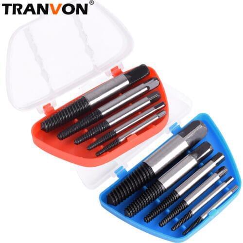 Screw Extractor Broken Speed Out Damaged Screw Extractor Tools Drill Bits Guide Set Broken Bolt Remover Easy Out Set
