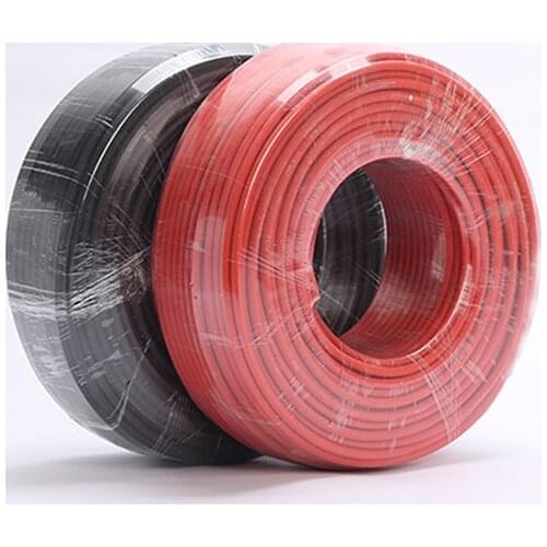 Photovoltaic wire 1*4.0mm2 1*6.0mm2 solar cable PV DC black or red cable XLPE with TUV