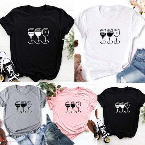 Optimist Pessimist Me Print Summer T-shirt Women O-neck Cotton Short Sleeve Funny Tshirt Women Top Loose T-shirt Femme Black