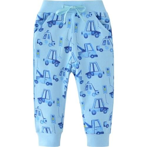 Boys new cotton cute pants kids spring autumn winter cartoon pants with printed lovely animals boys top quality pants