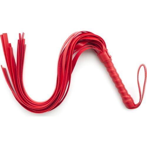 Red 48CM Erotic PU leather Sexy Whip Sex Toys for Couples Adult Games Handle Flogger BDSM Fetish Bondage Flirt Sex Tools Product