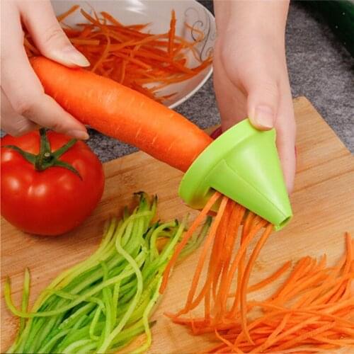 Kitchen Tools Vegetable Fruit Multi-function Spiral Shredder Peeler Manual Potato Carrot Radish Rotating Shredder Grater