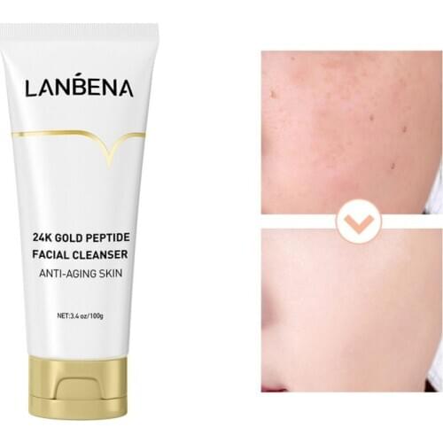 LANBENA Facial Cleanser Repair Sensitive Skin Care Face Wash Mild Foam Anti Allergic Nourish Moisturizing 100g