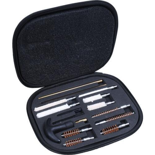 Professional 16pcs/set s Cleaning Kit Universal Rifle Pistol airsoft Barrel Cleaning Set s Brush Tool Hunting Accessories