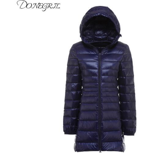 New Plus Size S-6XL Light&Thin Winter Women Jacket Parka Female Hooded Slim Outerwear Cotton Warm Casual Jacket 2020