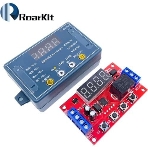 DC 5V 12V 24V 10A Adjustable Time Delay Relay Module 32 Modes LED Digital Timming Trigger Timer Control Switch Pulse Cycle