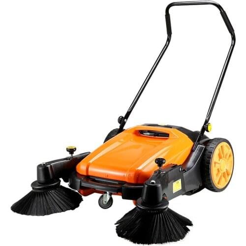 Hand push industrial sweeper without oil, no need for electricity factory workshop, road property dust sweeper