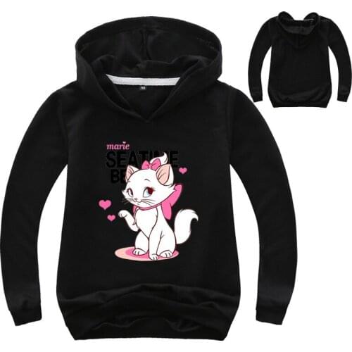 2-14year Children Boys Girls Rich cat Sport Hoodies T Shirt Outerwear Outwear Kids School Sweatershirt Outfits Clothing Top Tee