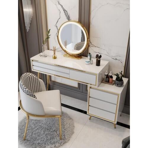 Dressing table bedroom modern simple light luxury Nordic net red wind small apartment storage cabinet integrated dressing table