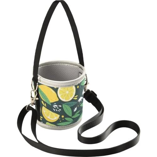 Lemon Print High Quality Insulated Cup Sleeve Heat Insulation Portable Coffee Cup Sleeve Water Bottle Cover Carrier Accessories