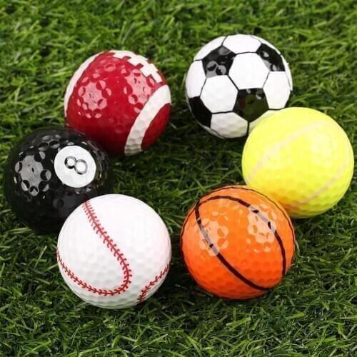 High Strength Novelty Rubber Golf Balls Golf Game Balls High Quality Professional Practice Training Aids Golf Accessories 2020